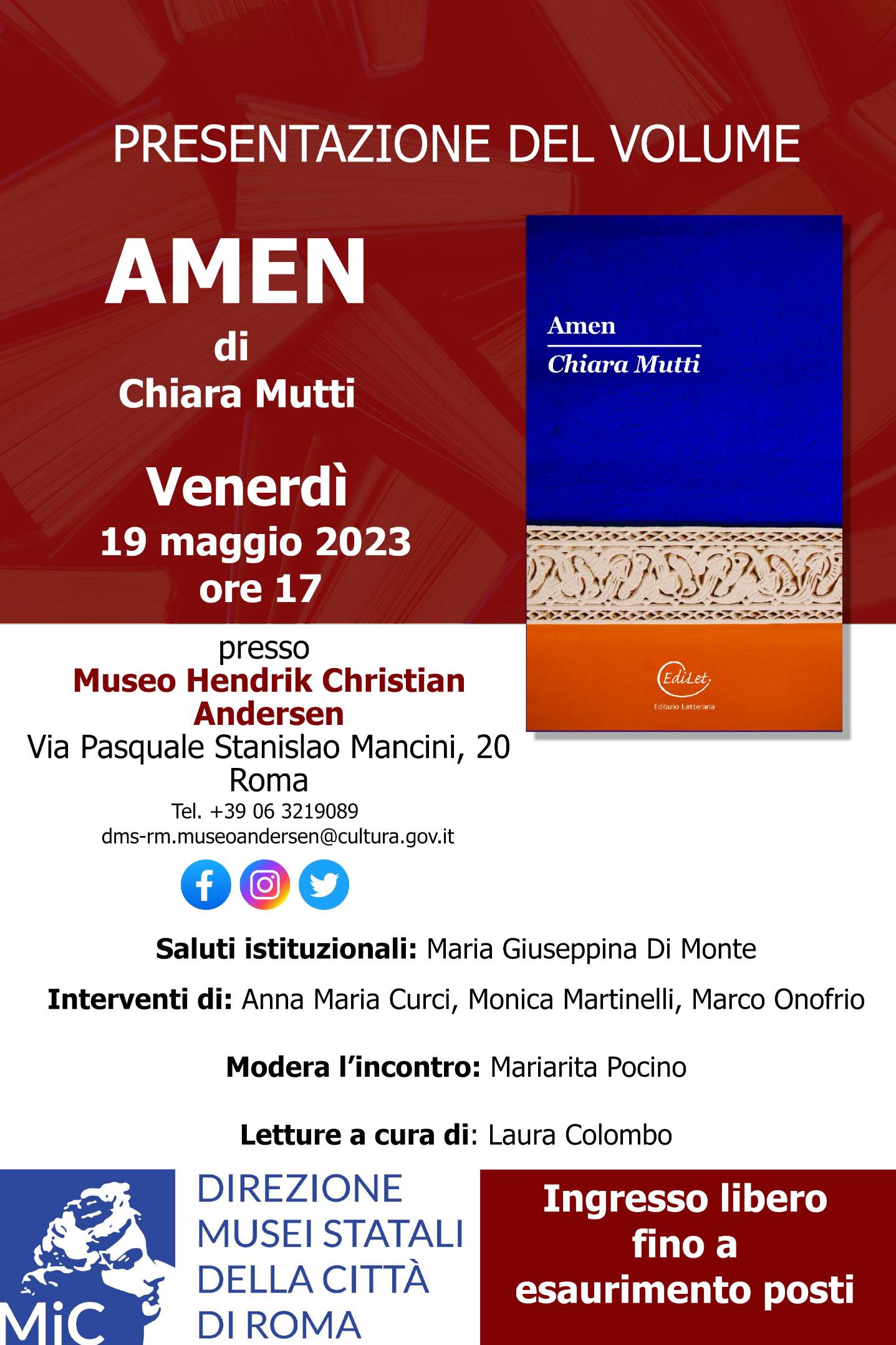 Presentazione del volume AMEN di Chiara Mutti